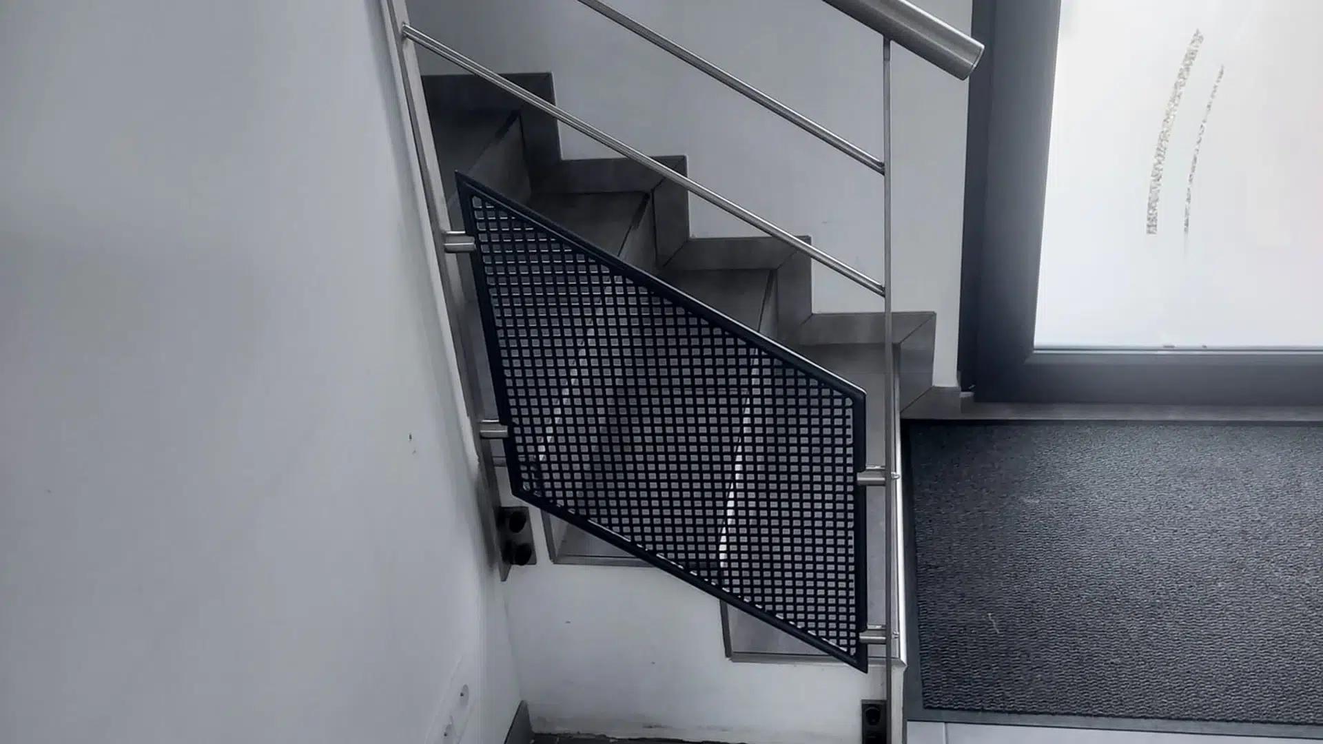 Barrière de sécurité sur escalier