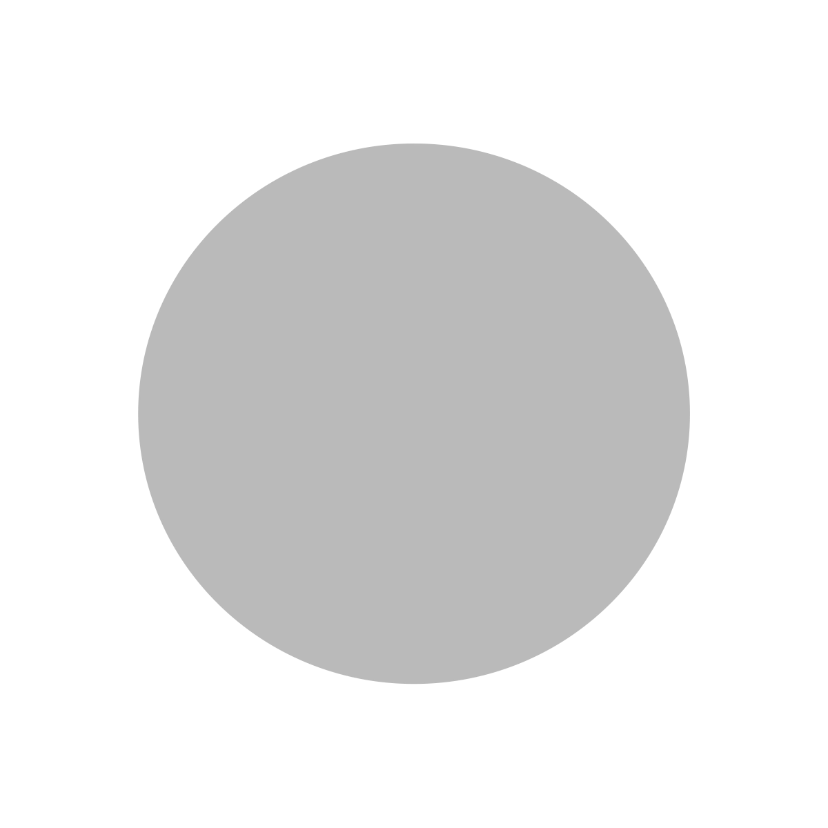 Cercle gris sur fond noir